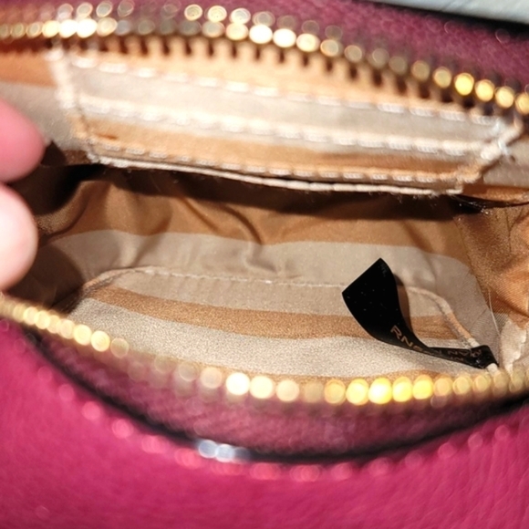 Kate Landry red & plum crossbody with gold chain NWT - Picture 11 of 14